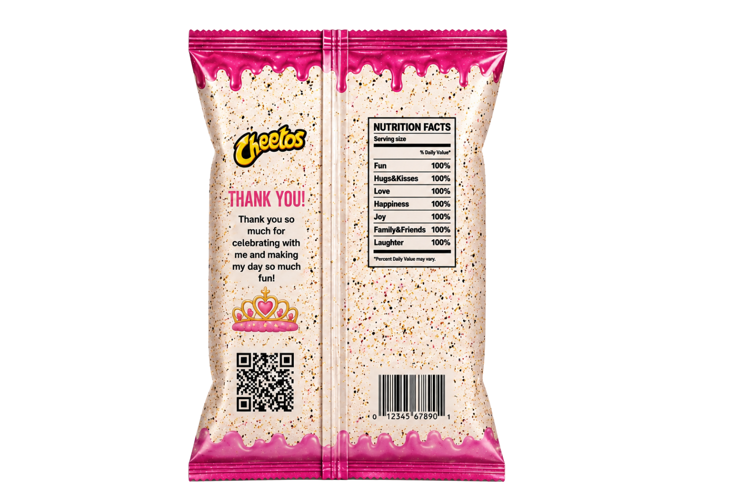 Boss Chick Vibes Chip Bag Template | Glam Birthday Party Favors & Printable Wrapper (Digital Download)