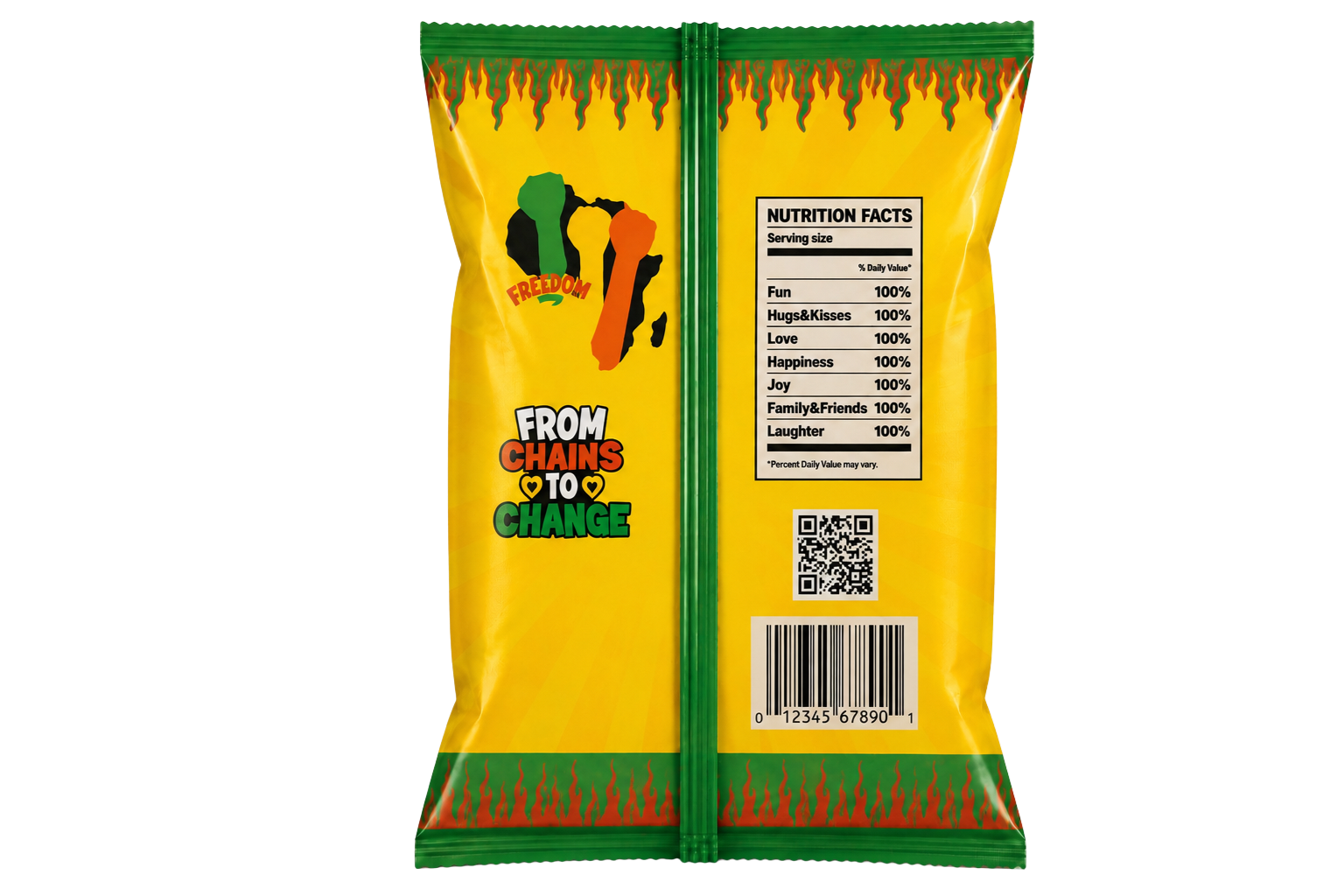 Juneteenth Freedom Day Chip Bag Template | June 19th Party Favors & Printable Wrapper (Digital Download)