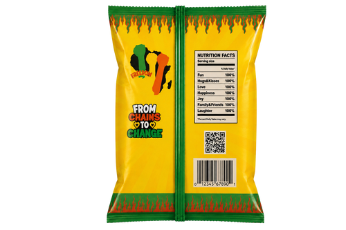 Juneteenth Freedom Day Chip Bag Template | June 19th Party Favors & Printable Wrapper (Digital Download)